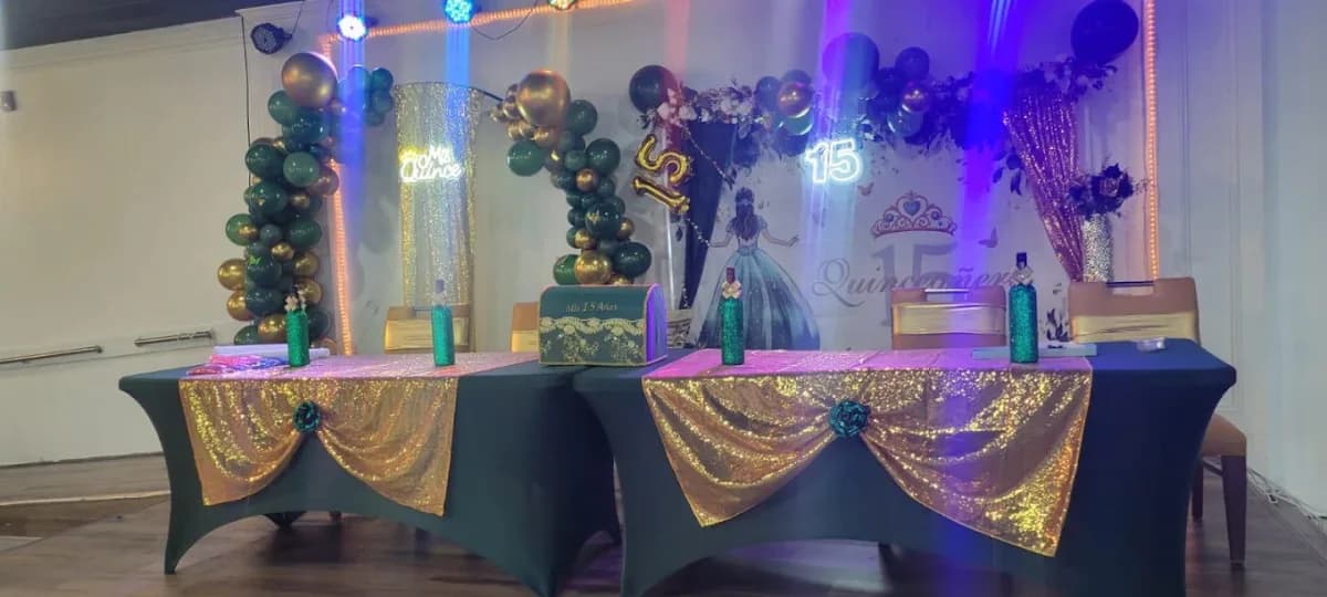 Private Celebrations setup at Bluebird Event Center
