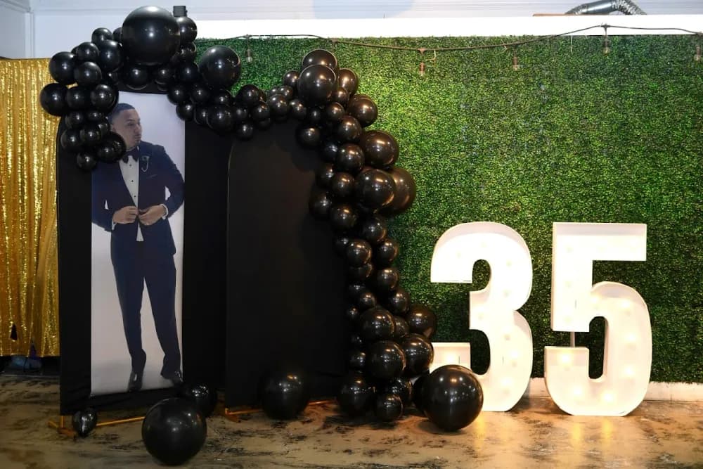 Milestone birthday backdrops